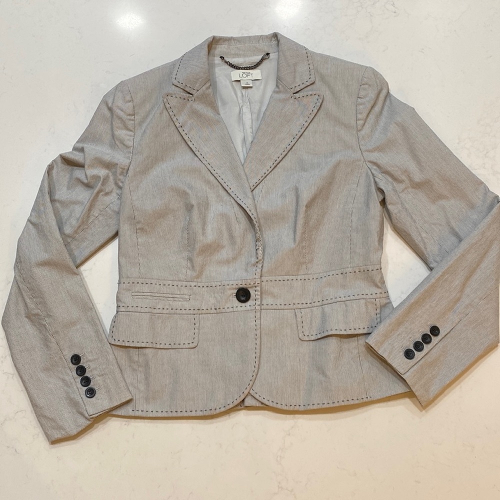 LOFT striped blazer